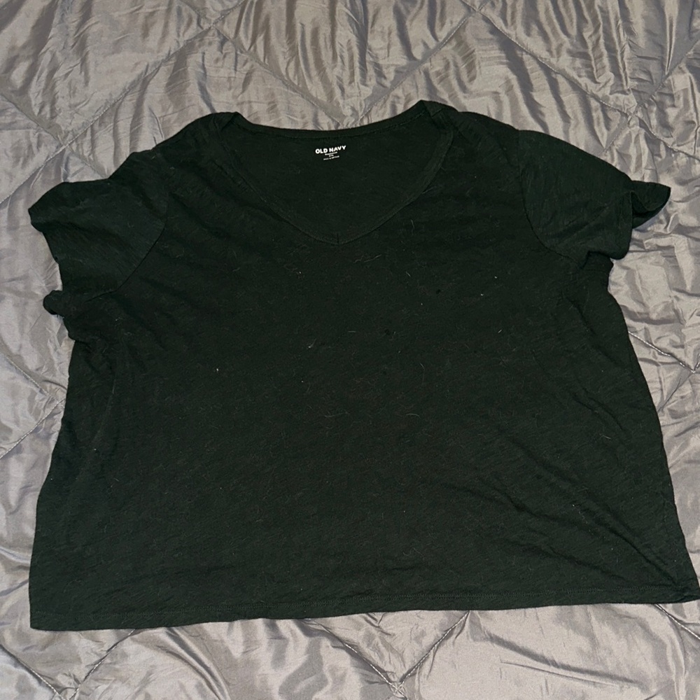 Old Navy Women's Classic Hunter Green V Neck Tee